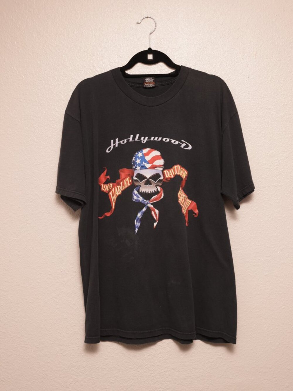 Harley Davidson Hollywood California Skull Tee (XL)